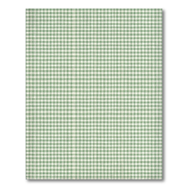Green Gingham Checkered Green Gingham Checkered Area Rug