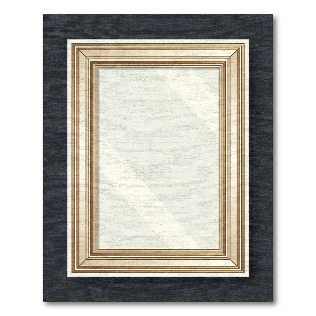 Elegant Gold Frame Mirror Rug