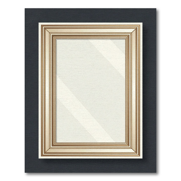 Elegant Gold Frame Mirror Rug