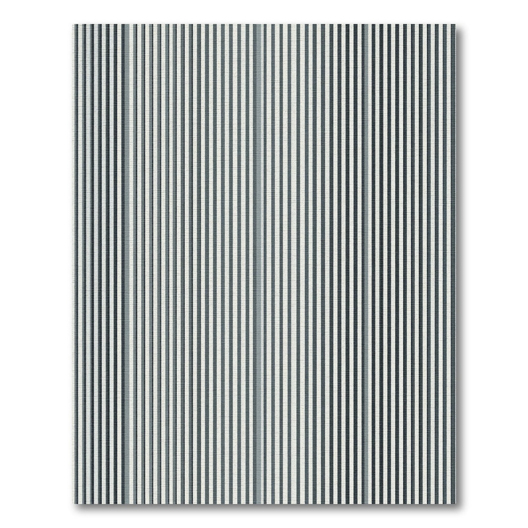 Modern Vertical Grey Stripe Rug