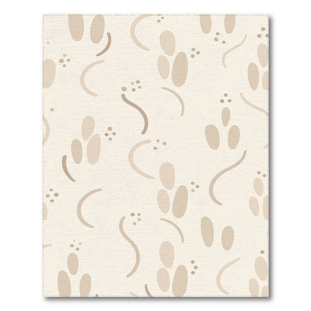 Beige Abstract Area Rug