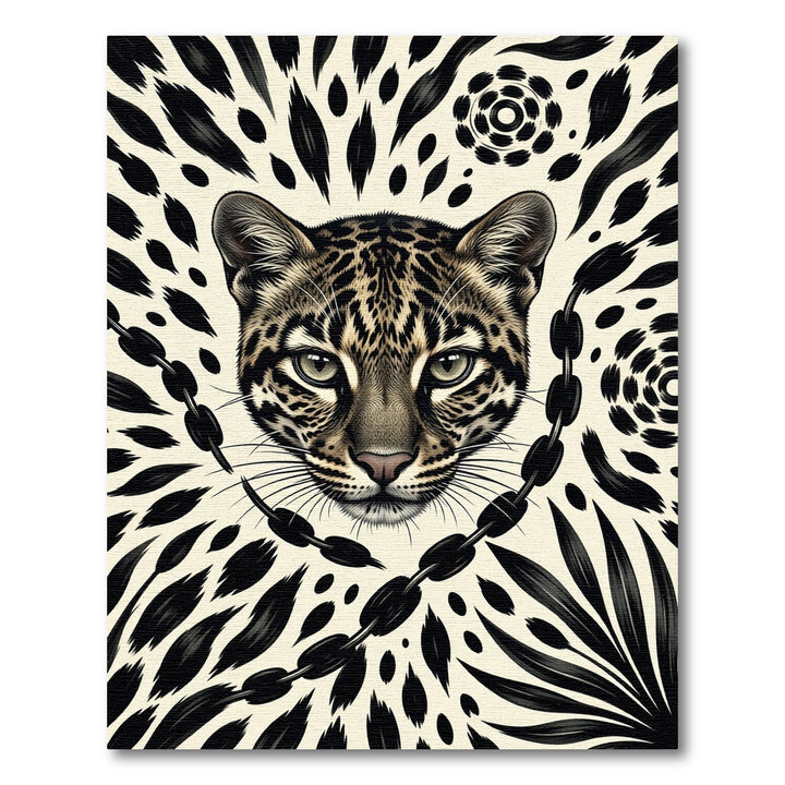 Bold Leopard Chain Jungle Rug