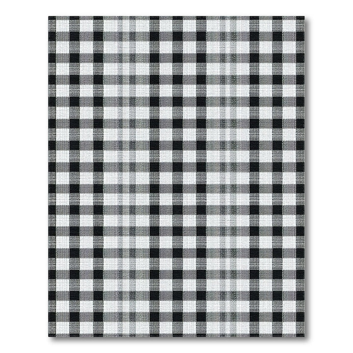 Black and White Checkered Washable Area Rug