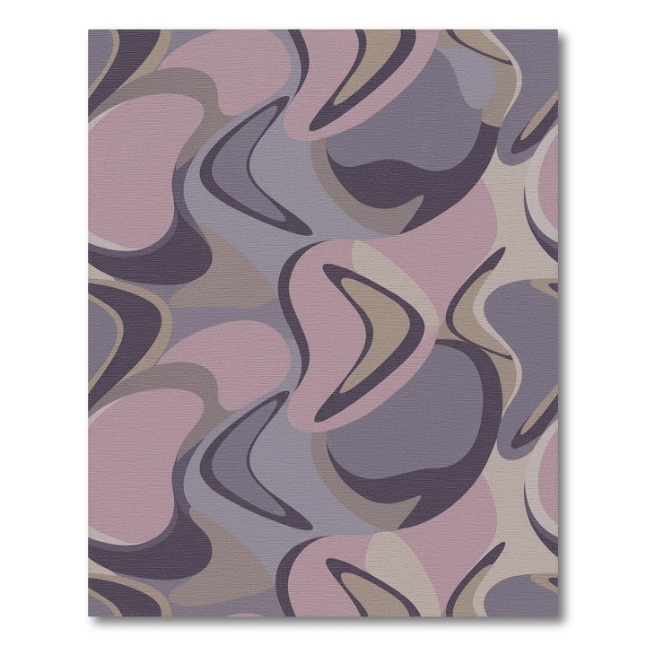 Soft Amethyst Abstract Swirl Rug