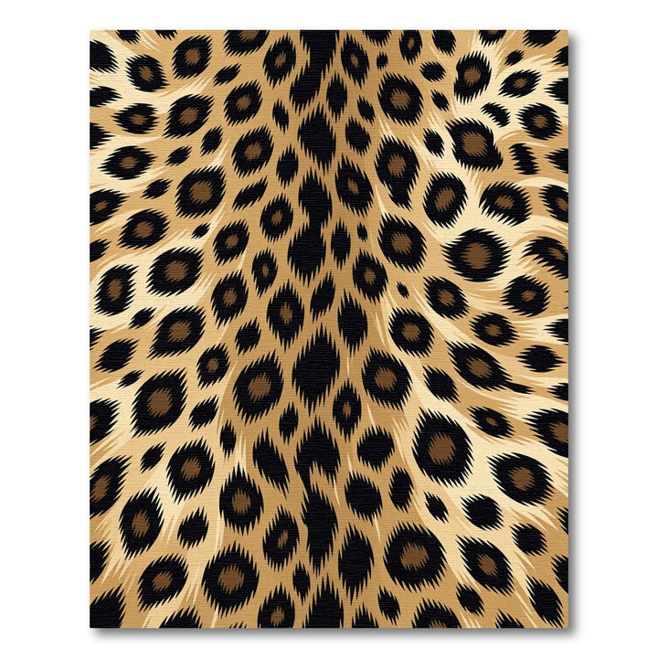 Leopard Spot Golden Faux Fur Rug
