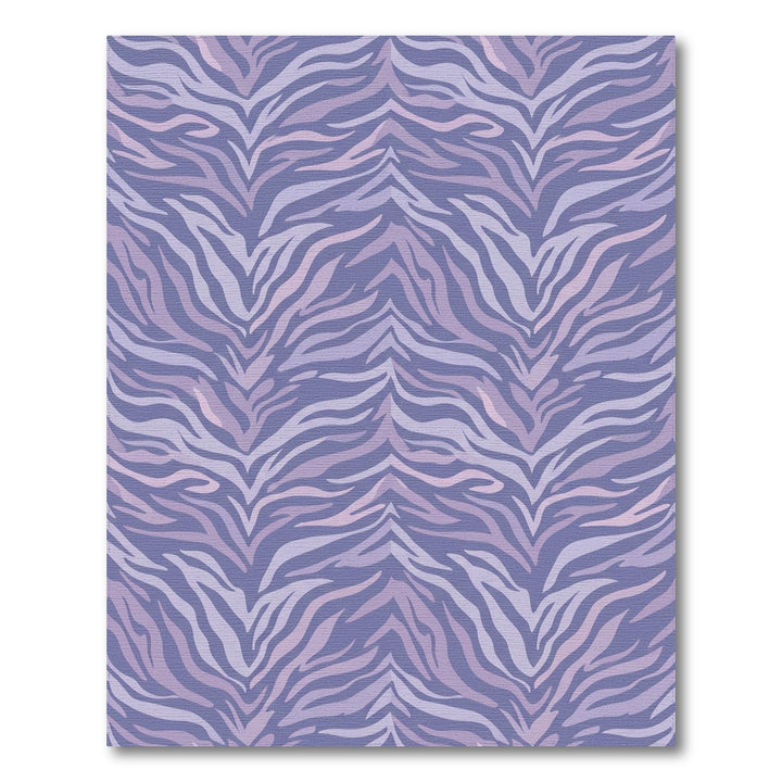 Wavy Lavender Zebra Stripes Rug