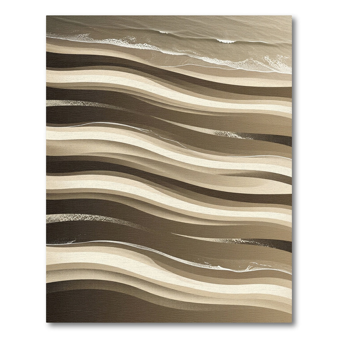Earthy Abstract Rhythmic Dune Rug