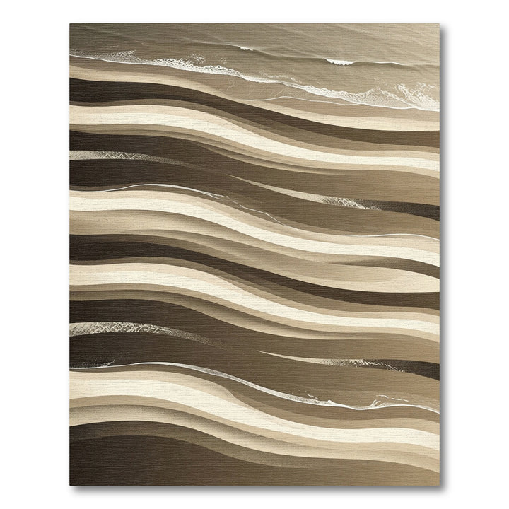 Earthy Abstract Rhythmic Dune Rug