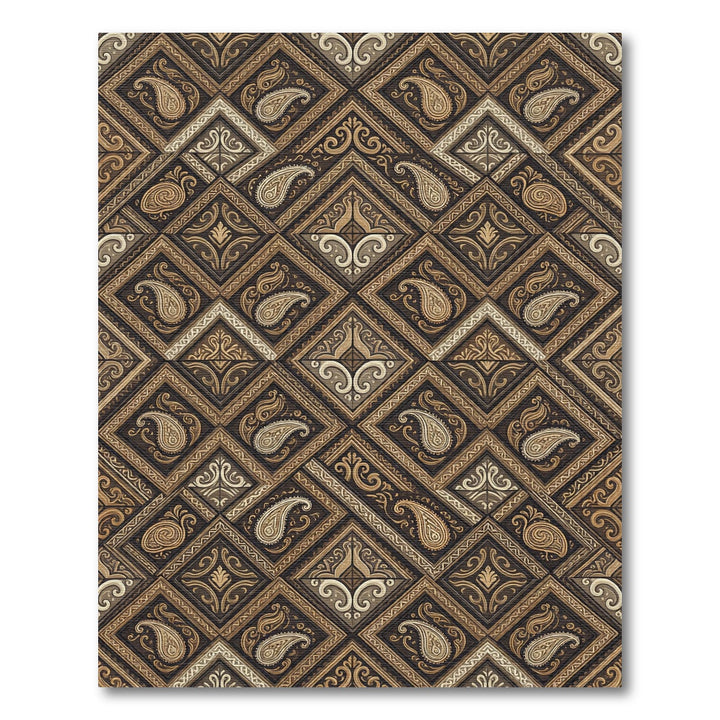 Rich Earth Tones Paisley Medallion Rug