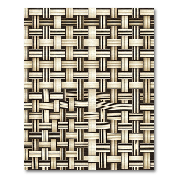 Woven Tan Geometric Texture Rug