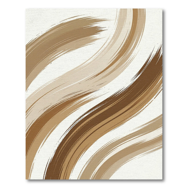 Earthy Tones Brush Stroke Swirl Rug