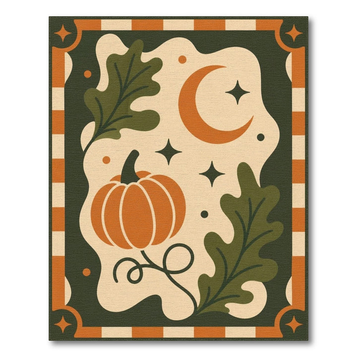 Pumpkin Harvest Moon Area Rug