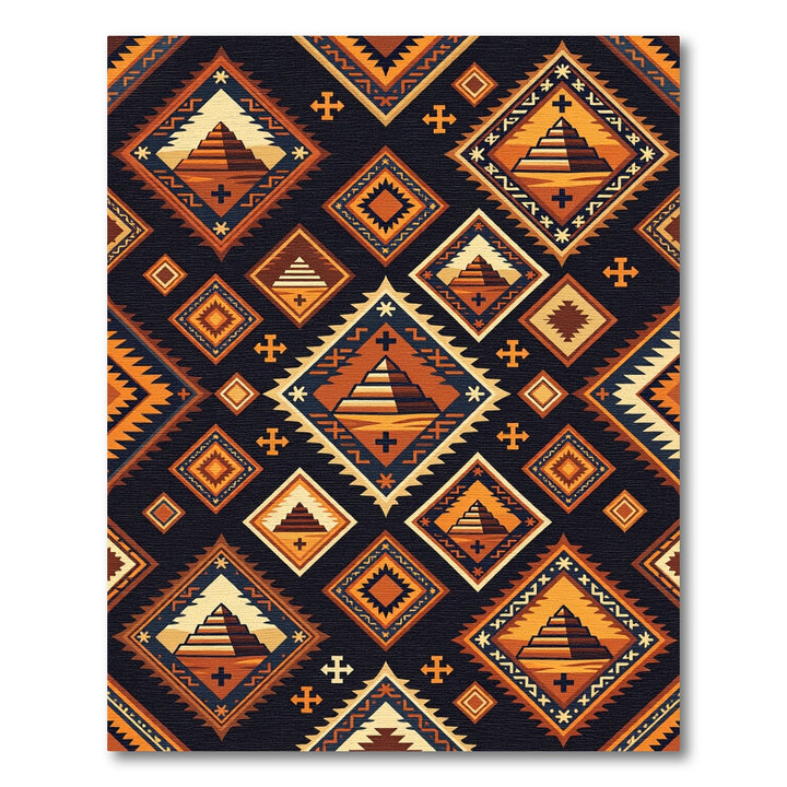 Ancient Egyptian Pyramid Navajo Rug