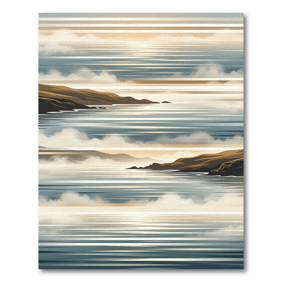 Coastal Horizon Abstract Landscape Rug