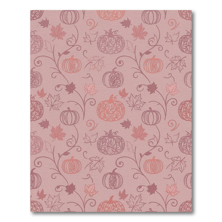 Ornate Pumpkin Fall Maple Vine Rug