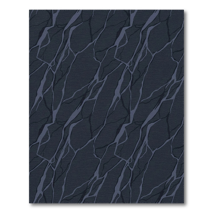 Deep Blue Marble Vein Rug