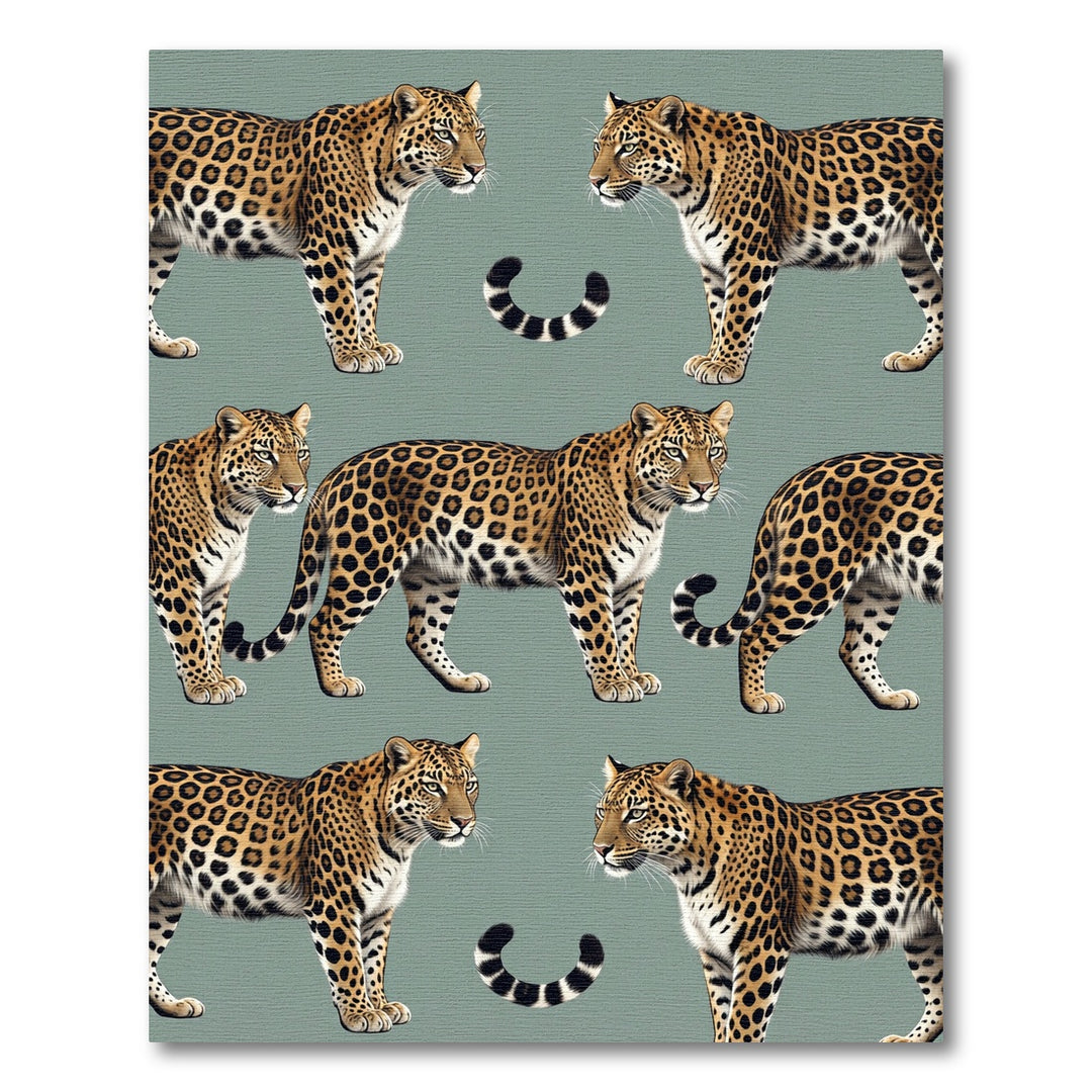 Leopard Spots Dynamic Wildlife Composition Rug
