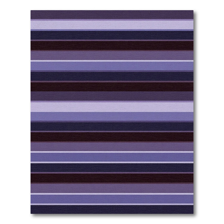 Purple, Blue, and Gray Stripe Rug