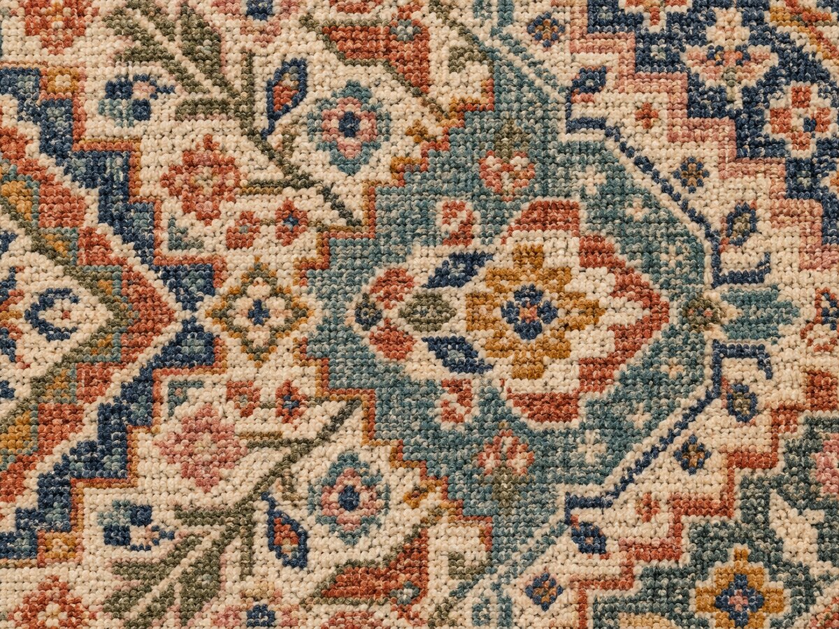 Multi-color & Patterns woven rug texture